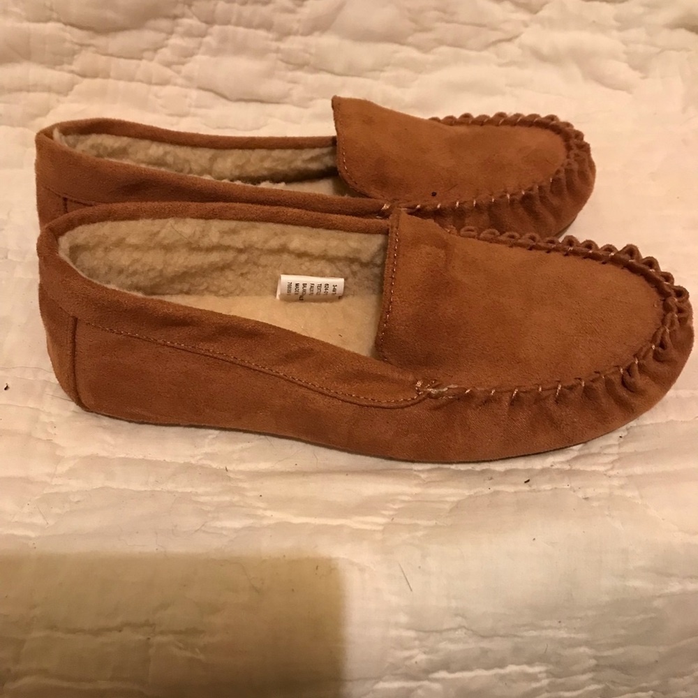 Thereabouts flux leather tan slippers